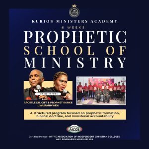 6 Weeks The Prophetic School of Ministry Training Program