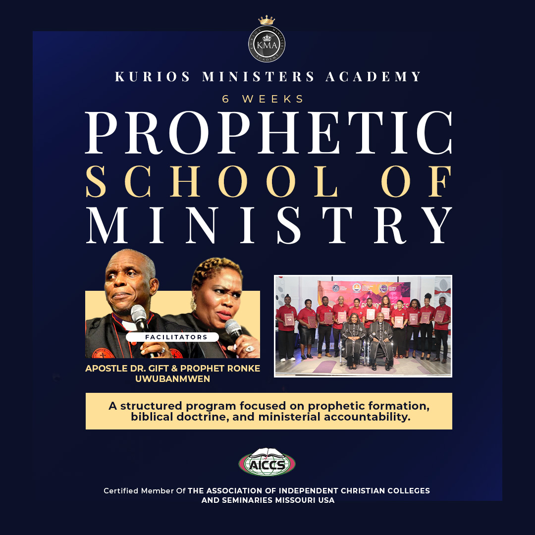 6 Weeks The Prophetic School of Ministry Training Program